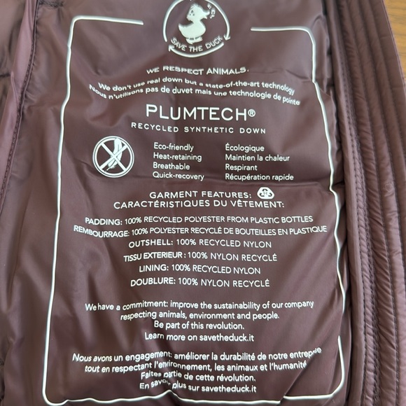 Save the Duck Camila Burgundy Coat - Picture 8 of 8